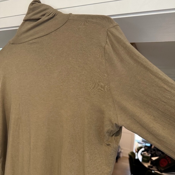 Mijeong Park Lightweight Beige Long Sleeve Roll Neck Top - Size L - Picture 7 of 12
